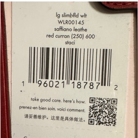 Kate Spade Red Saffiano leather Wallet nwt - Picture 4 of 4